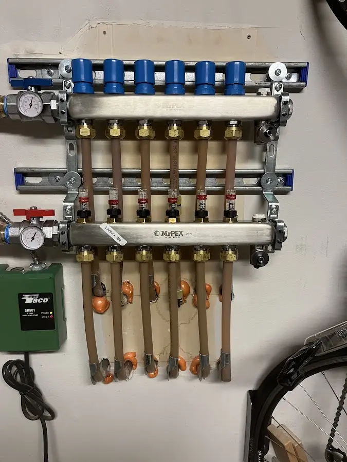 Plumber performing Gas Line Installation at a residential property in Signal Mountain